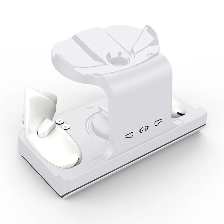 For Meta Quest 3 Headset Charging Base with Dazzle Lights VR Grip Charging Stand