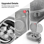 JYS-MQ018 For Apple Vision Pro / Meta Quest 3 VR Glasses Storage Bag Anti-fall and Anti-scrape Portable Bag