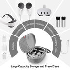 JYS-MQ018 For Apple Vision Pro / Meta Quest 3 VR Glasses Storage Bag Anti-fall and Anti-scrape Portable Bag