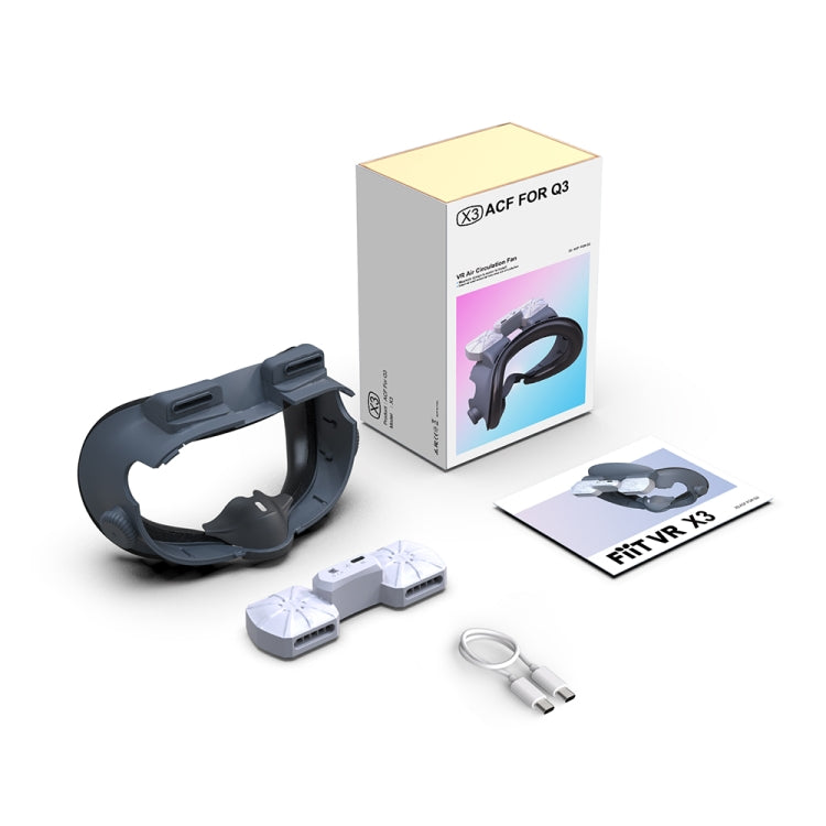 For Meta Quest 3 Air Circulation Heat Dissipation Replacement Mask With Fan Anti-Fogging VR Mask Accessories