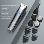 MARSKE 6 In 1 Hair Clipper Grooming Set Rechargeable Razor Carving Nose Hair Trimmer