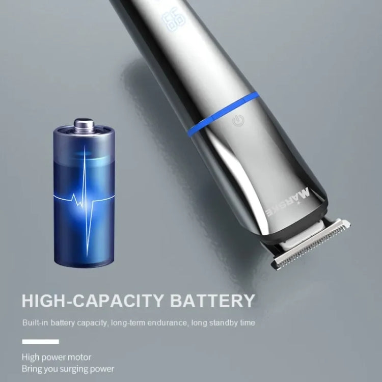 MARSKE 6 In 1 Hair Clipper Grooming Set Rechargeable Razor Carving Nose Hair Trimmer