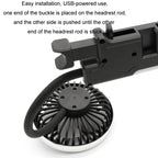 Car Double-head Hose Seat Fan with Light