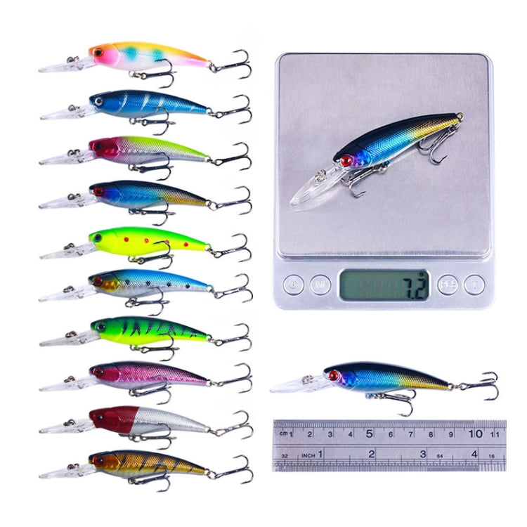 10colors /Set HENGJIA MI103 Diving Minnow Dummy Bait Biomimetic Lua Hard Lure