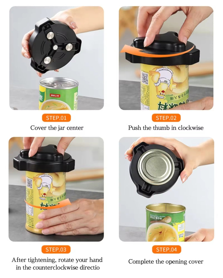 Magnetic Rotatable Can Opener Portable Beer Coke Manual Bottle Opener