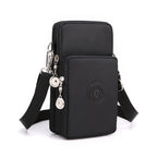 Crossbody Mobile Phone Bag Vertical Wallet Arm Bag With Headphone Hole