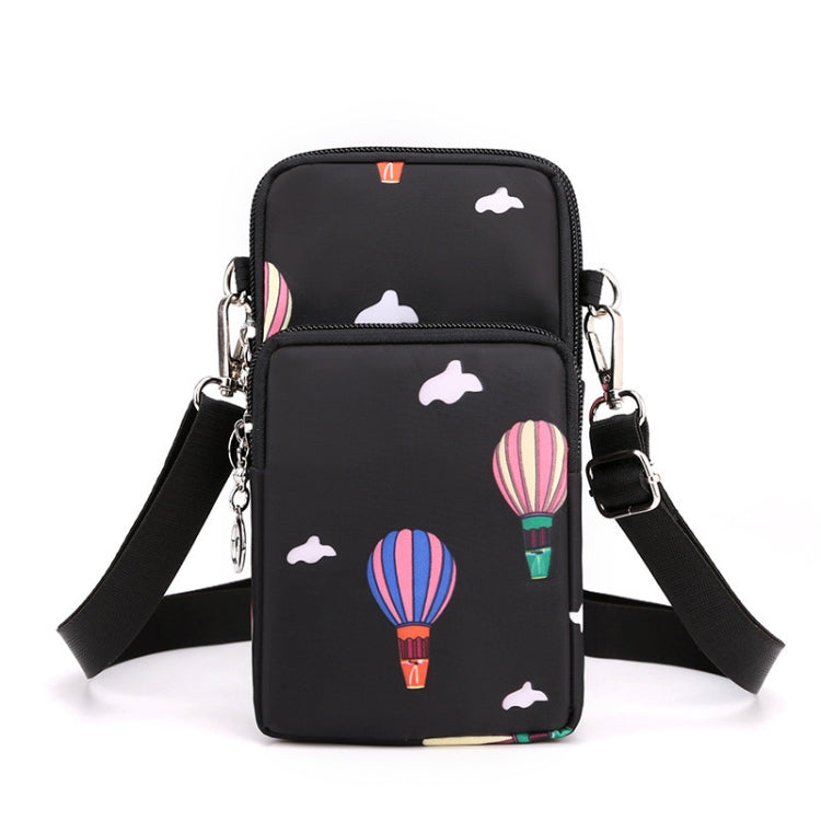 Crossbody Mobile Phone Bag Vertical Wallet Arm Bag With Headphone Hole