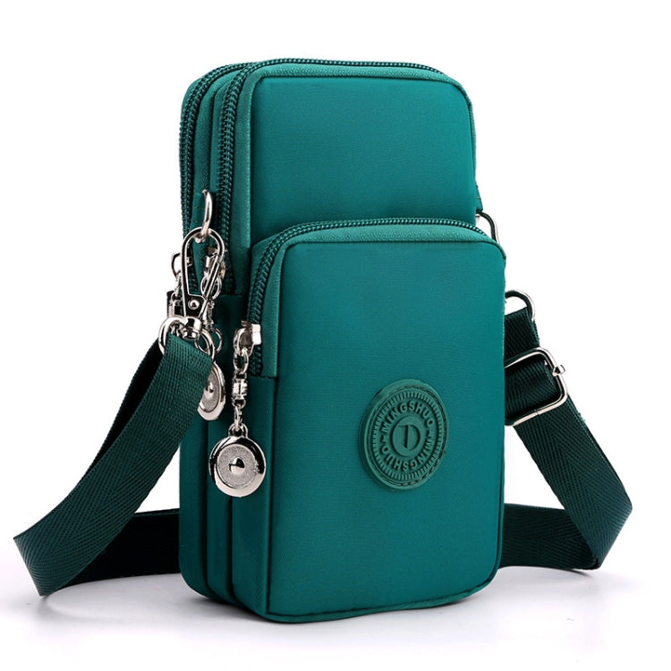 Crossbody Mobile Phone Bag Vertical Wallet Arm Bag With Headphone Hole