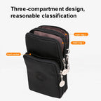 Crossbody Mobile Phone Bag Vertical Wallet Arm Bag With Headphone Hole