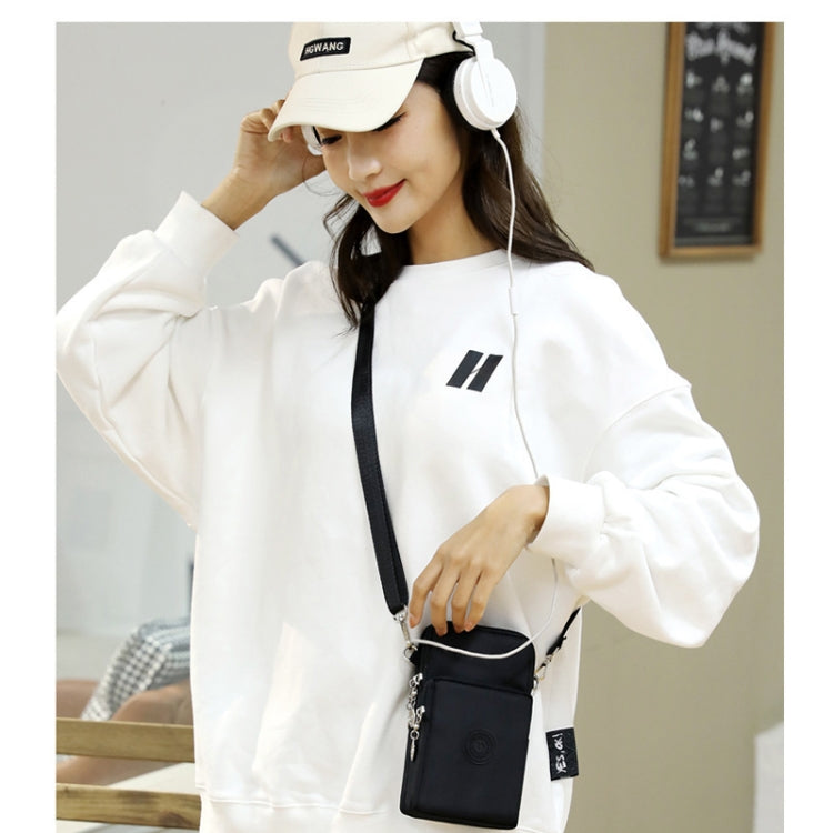 Crossbody Mobile Phone Bag Vertical Wallet Arm Bag With Headphone Hole