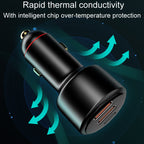 Vehicle Mini Fast Charging Charger Car One To Three Cigarette Lighter