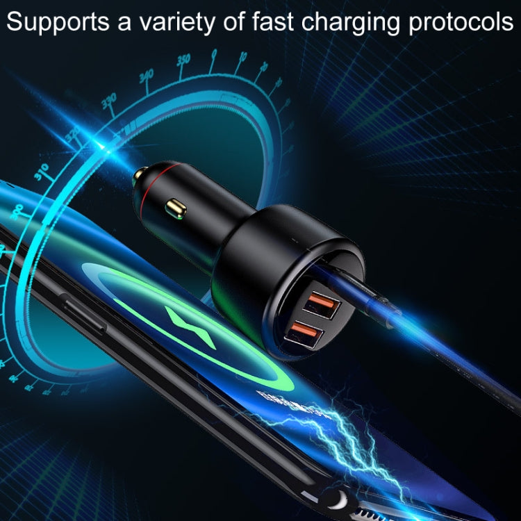 Vehicle Mini Fast Charging Charger Car One To Three Cigarette Lighter