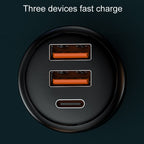 Vehicle Mini Fast Charging Charger Car One To Three Cigarette Lighter