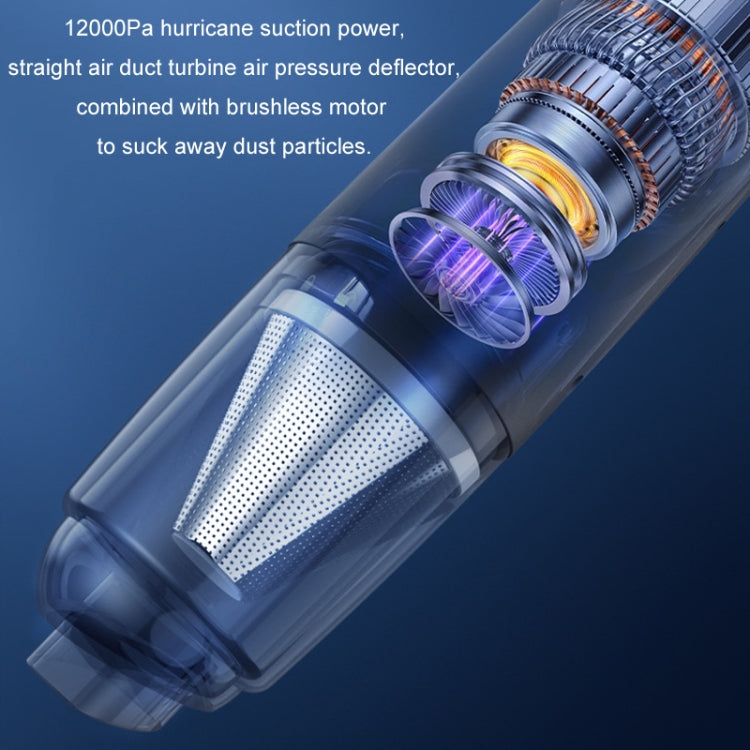 3 in 1 Mini Wireless Charging Handheld Car Vacuum Cleaner