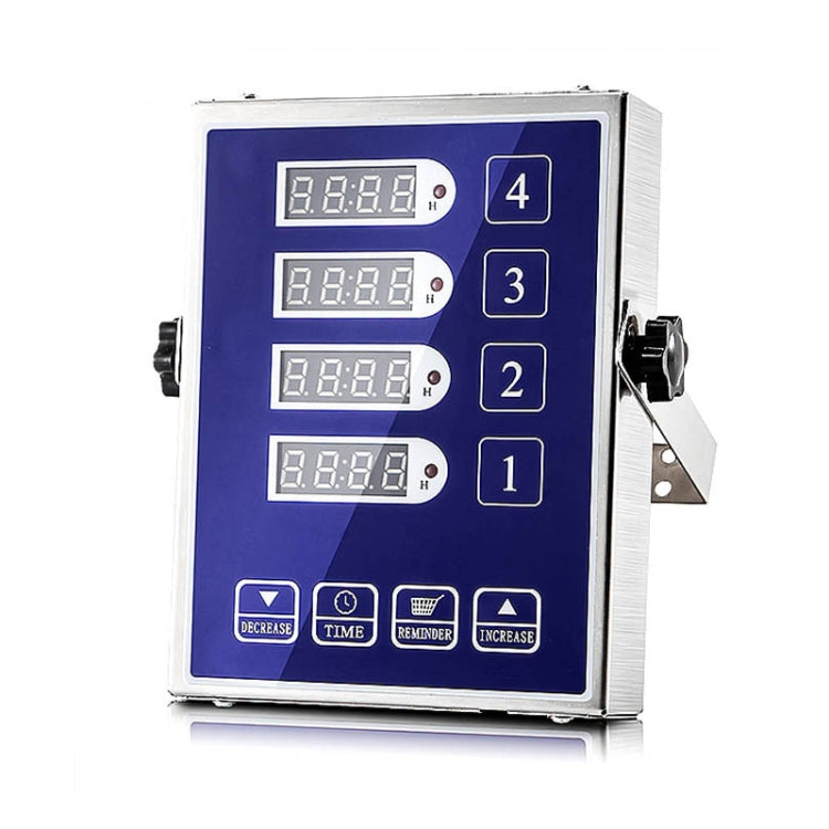 4 Channels Commercial Kitchen Timer With Loud Alarm Adjustable Cooking Reminder