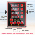 4 Channels Commercial Kitchen Timer With Loud Alarm Adjustable Cooking Reminder