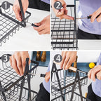 3-Layer Handheld Fruit Basket Removable Living Room Kitchen Bread Snacks Storage Basket