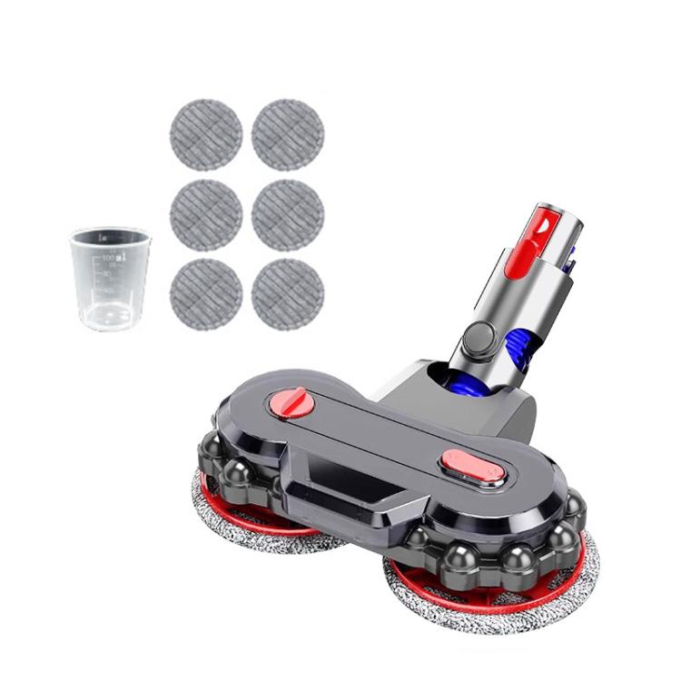 Vacuum Cleaner Electric Mop Head with Detachable Water Tank and 6 Mop Pads