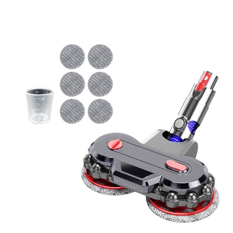 Vacuum Cleaner Electric Mop Head with Detachable Water Tank and 6 Mop Pads