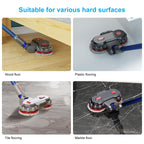 Vacuum Cleaner Electric Mop Head with Detachable Water Tank and 6 Mop Pads