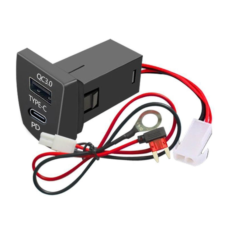 For Toyota RAV4 / WILDLANDER USB-PD Port 60W Fast Charging Modified Car Charger