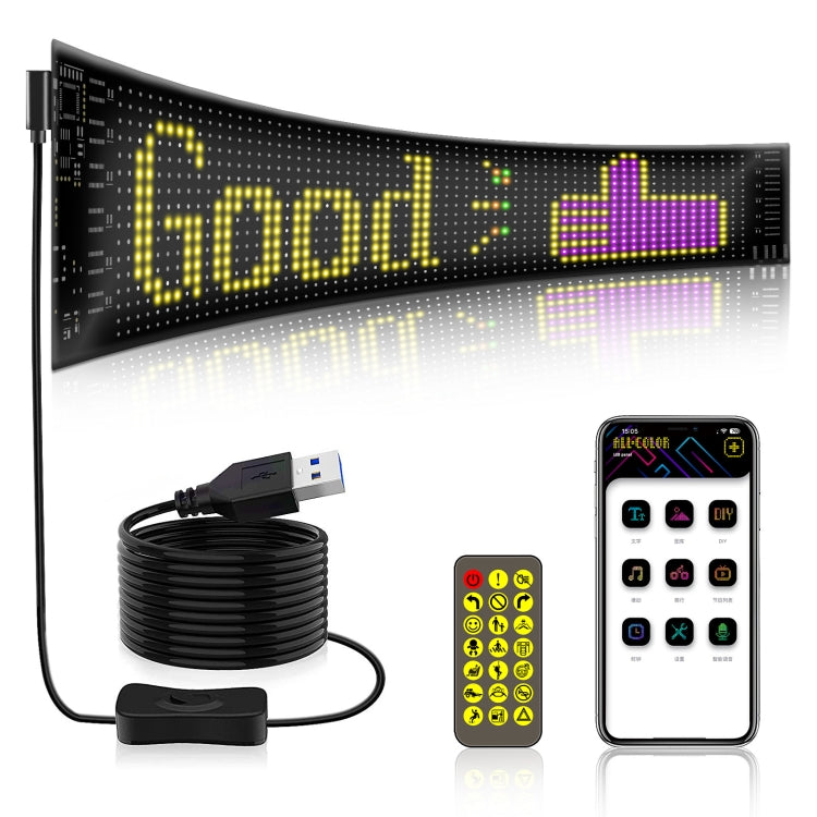 Car Flexible Display Advertising Screen APP Bluetooth Smart Screen