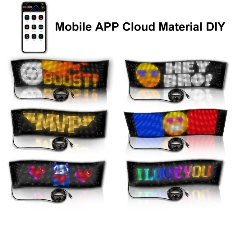 Car Flexible Display Advertising Screen APP Bluetooth Smart Screen