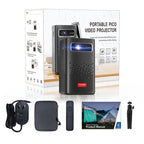 TOUMEI C900 Outdoor Portable Built-In Battery 4K HD Home Music Projector