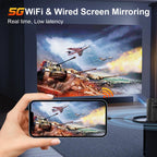 TOUMEI C900 Outdoor Portable Built-In Battery 4K HD Home Music Projector