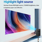 TOUMEI C900 Outdoor Portable Built-In Battery 4K HD Home Music Projector