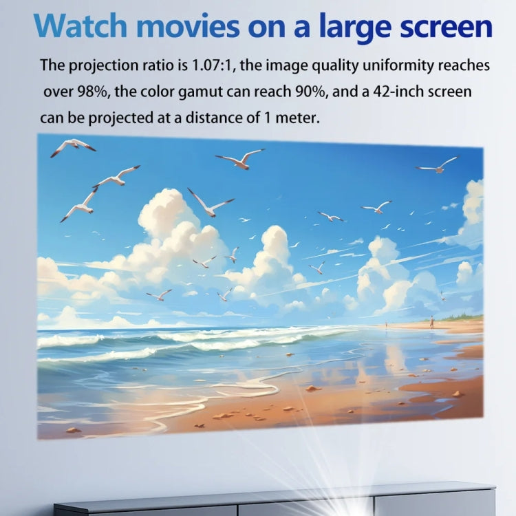 TOUMEI C900 Outdoor Portable Built-In Battery 4K HD Home Music Projector