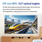 TOUMEI C900 Outdoor Portable Built-In Battery 4K HD Home Music Projector