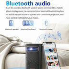 TOUMEI C900 Outdoor Portable Built-In Battery 4K HD Home Music Projector