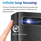 TOUMEI C900 Outdoor Portable Built-In Battery 4K HD Home Music Projector