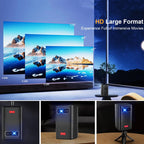 TOUMEI C900 Outdoor Portable Built-In Battery 4K HD Home Music Projector