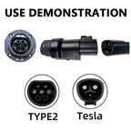 For Tesla-TYPE2 Electric Vehicle Charging Station Adapter Conversion Head