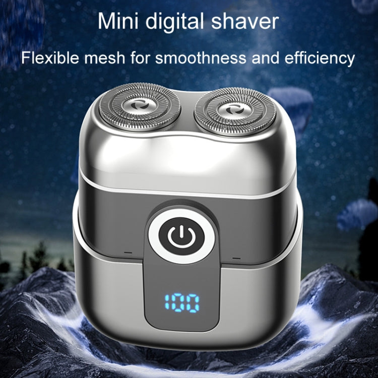 Double Ring Magnetic Electric Shaver Travel Portable Rechargeable Full Body Washable Men Razor