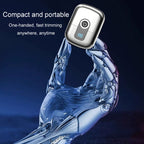 Double Ring Magnetic Electric Shaver Travel Portable Rechargeable Full Body Washable Men Razor