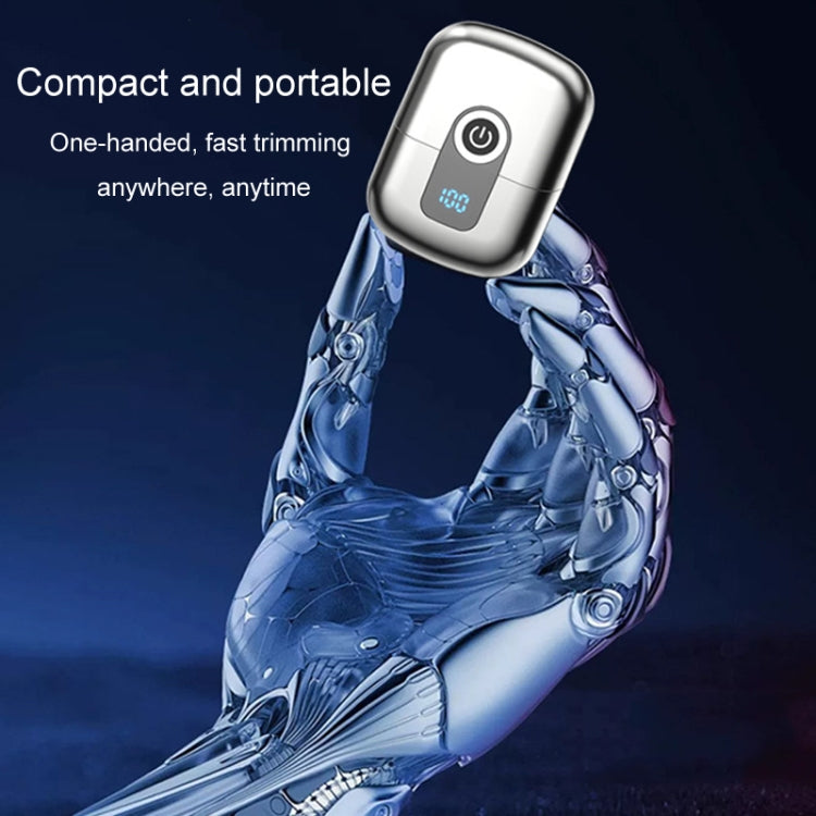 Double Ring Magnetic Electric Shaver Travel Portable Rechargeable Full Body Washable Men Razor