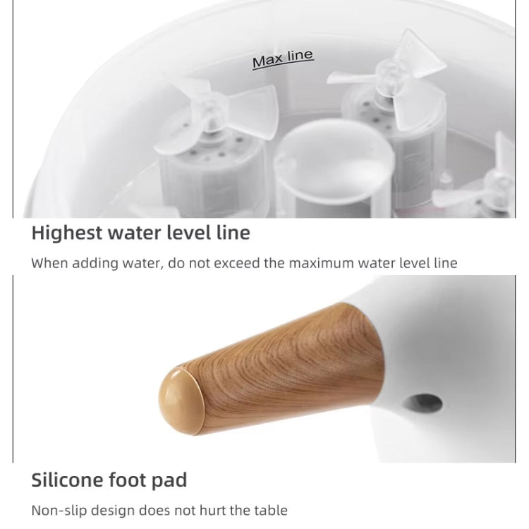 Dynamic Multi-Spray Aromatherapy Diffuser With Colorful Lights Remote Control Humidifier