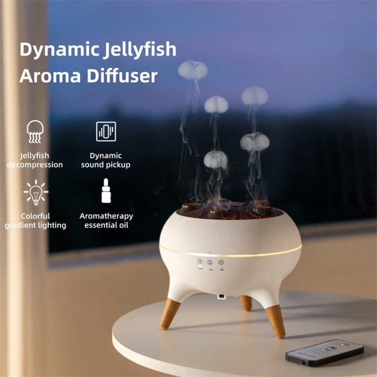 Dynamic Multi-Spray Aromatherapy Diffuser With Colorful Lights Remote Control Humidifier