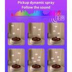 Dynamic Multi-Spray Aromatherapy Diffuser With Colorful Lights Remote Control Humidifier