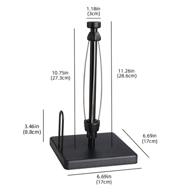 Household Stainless Steel Vertical Paper Towel Holder With Damping Dining Table Kitchen No Punch Paper Roll Holder