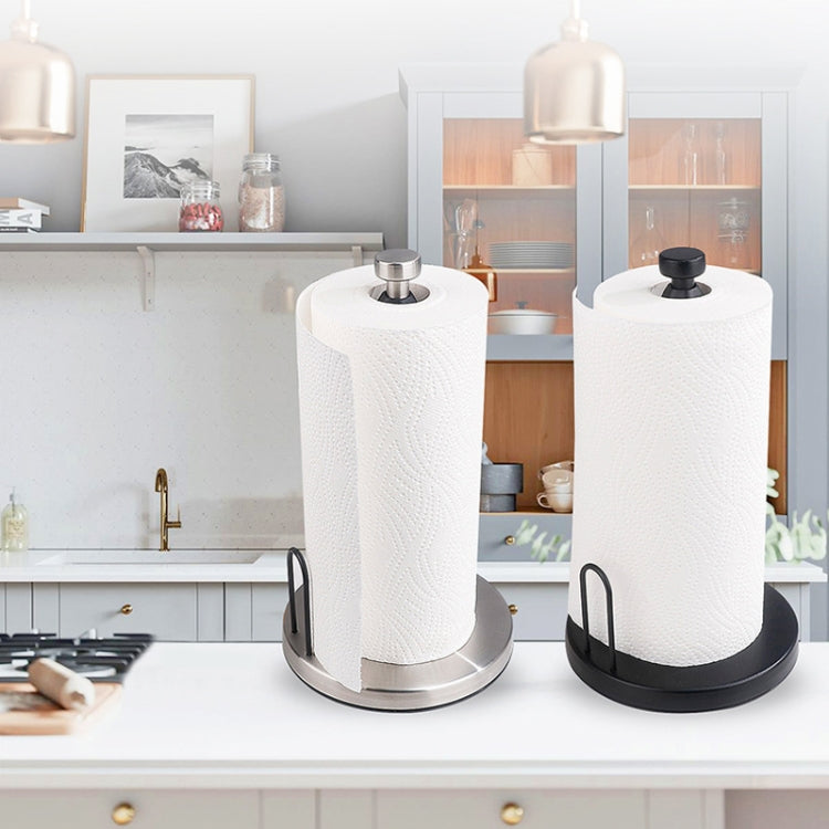 Household Stainless Steel Vertical Paper Towel Holder With Damping Dining Table Kitchen No Punch Paper Roll Holder