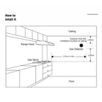 Tuya WiFi Gas Leak Detector With Temperature Clock Function Support Human Voice Alarm