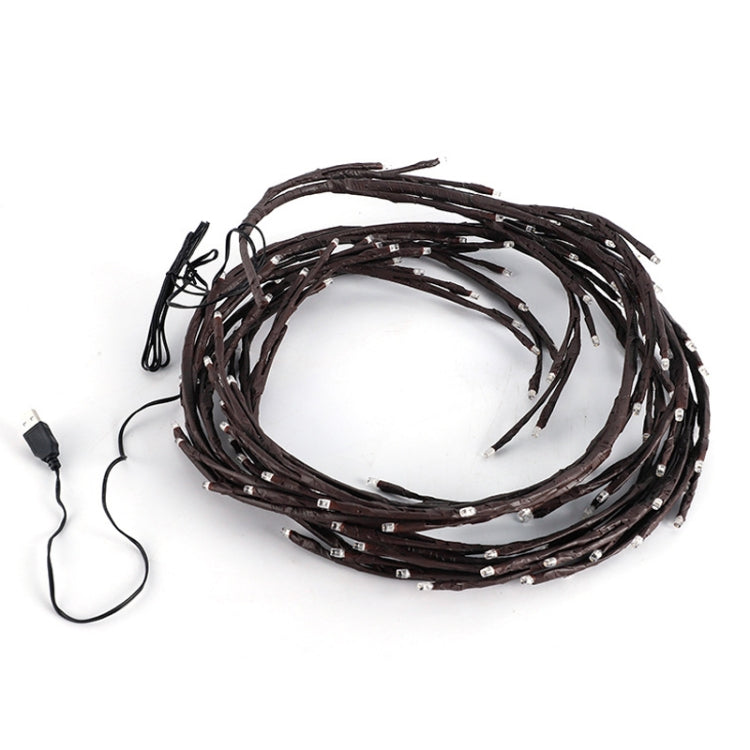 2.3m 144 LEDs Branch Rattan String Lights Wedding Home Decor Garland Lamps