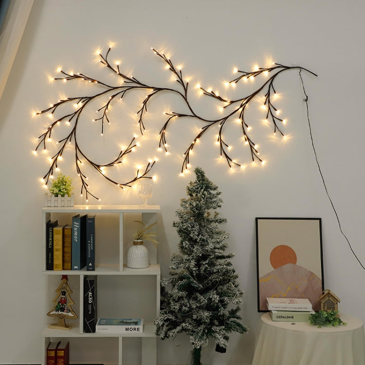 2.3m 144 LEDs Branch Rattan String Lights Wedding Home Decor Garland Lamps