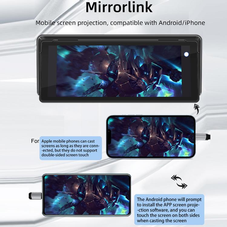 10.26 Inch Car Multimedia Display Supports Carplay/Android Auto Screen Mirroring