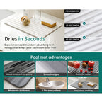 Diatomite Kitchen Drying Mat Drainage Countertop Pad Quick Dry Coaster Bathroom Hard Floor Mat