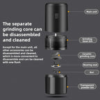 USB Rechargeable Adjustable Coarse and Fine Household Portable Electric Coffee Bean Grinder